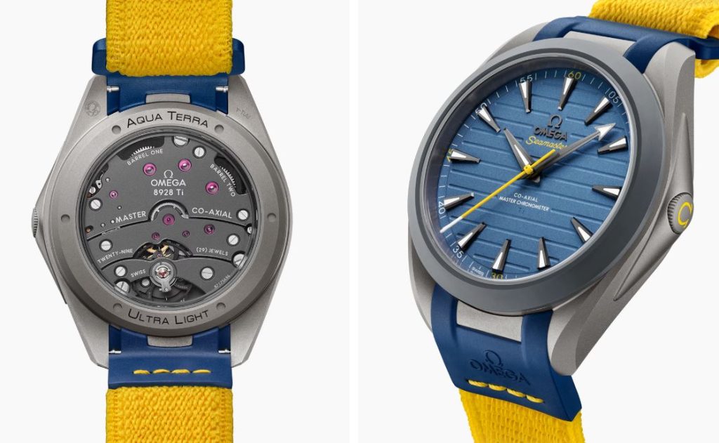 il nuovo omega seamaster aqua terra 150 m ultra light comparso al polso dell'atleta Armand Duplantis