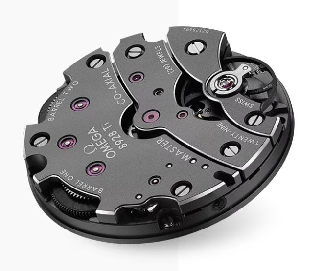 il movimento del nuovo omega seamaster aqua terra 150 m ultra light comparso al polso dell'atleta Armand Duplantis