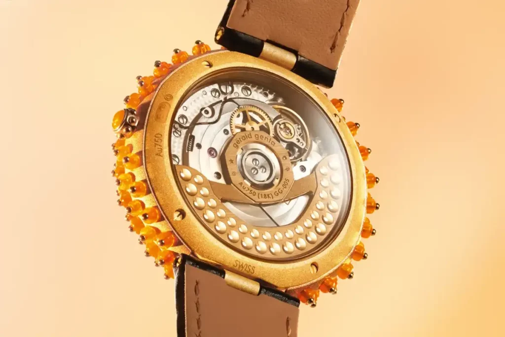 il movimento del Gérald Genta Gentissima Oursin Fire Opal