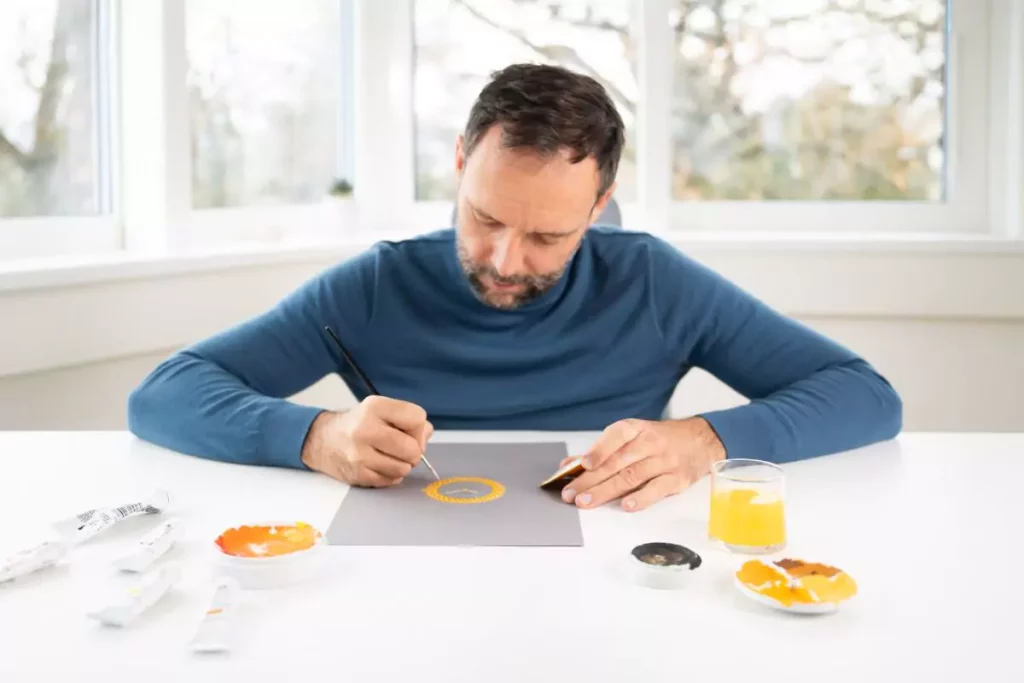 il disegno del Gérald Genta Gentissima Oursin Fire Opal