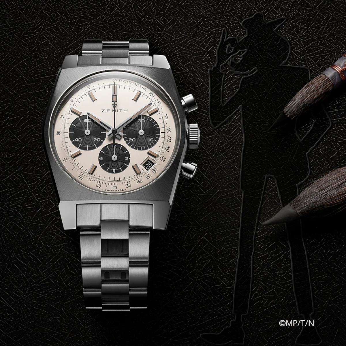 Orologio Da Tavolo Lupin Linea Love - Nero Design Moderno
