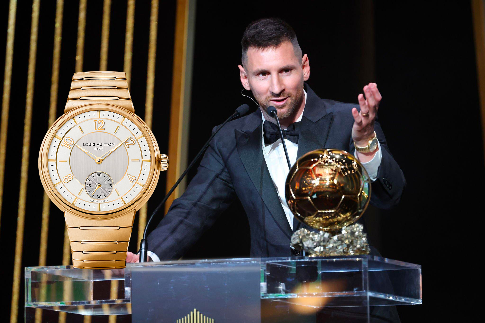 Lionel Messi's Watch During The Ballon D'Or Ceremony - Italian Watch Spotter