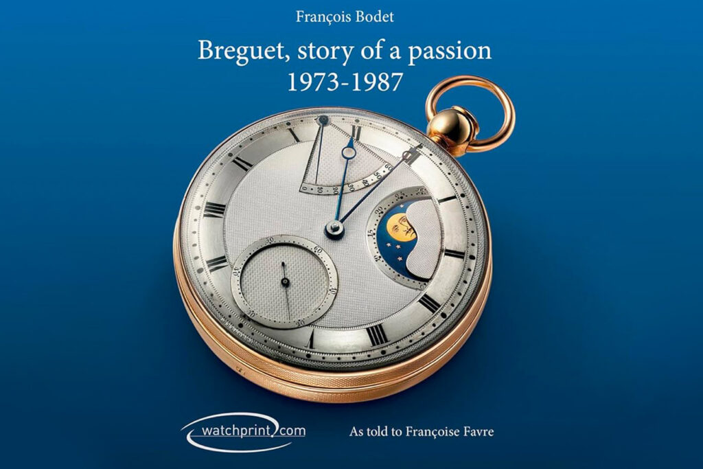 the book by françois bodet, general director of breguet, story of a passion