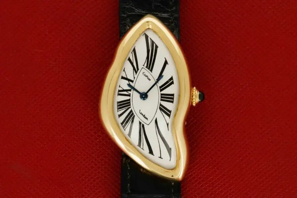 cartier crash firmato londra, il più famoso degli orologi asimmetrici