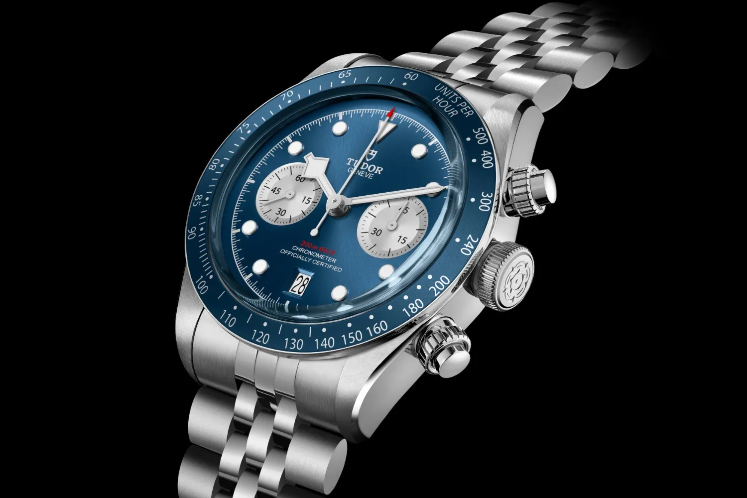 tudor black bay chrono blue