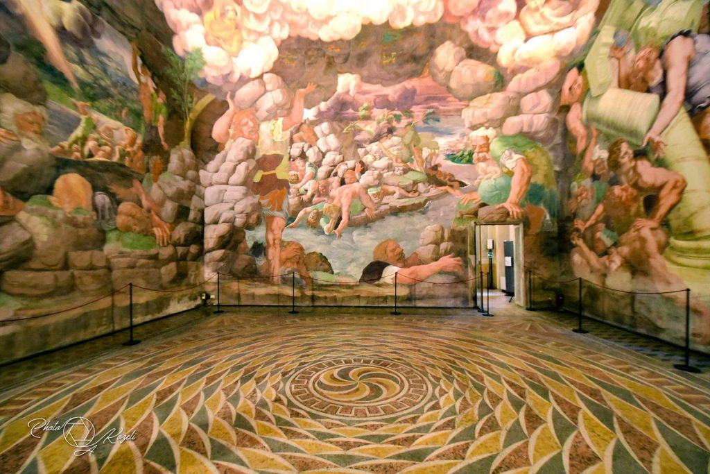 Sala dei Giganti a Palazzo Te, Mantova, da cui prendono ispirazione le decorazioni del parmigiani fleurier l'armoriale 