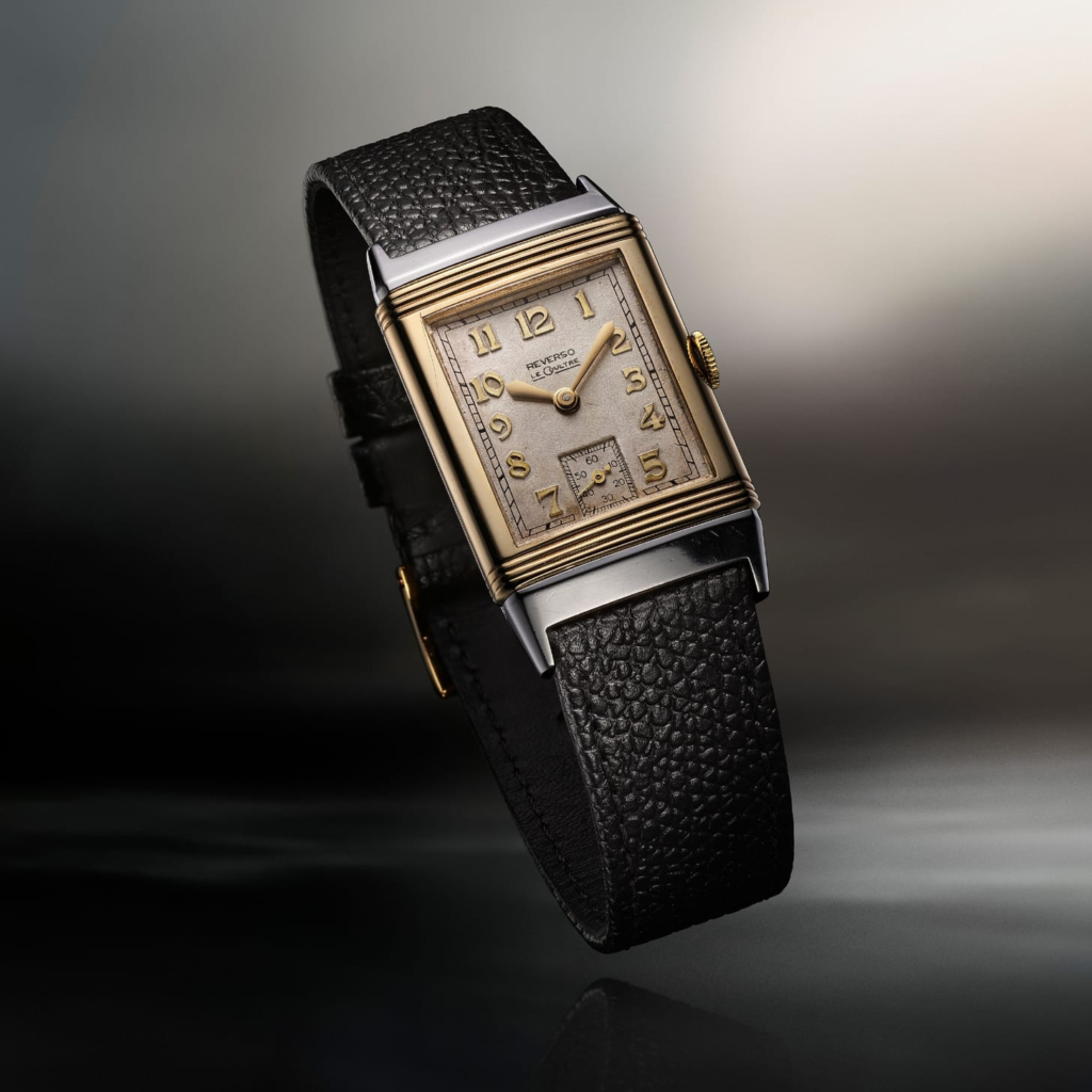 Jaeger-LeCoultre Reverso Small Seconds del 1941, 38,5 x 23,05 mm in acciaio e oro