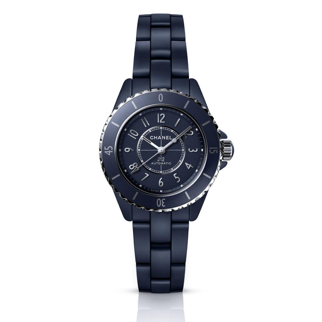 The new J12 Bleu in 38-mm and 33-mm versions | Credits: Chanel Horlogerie