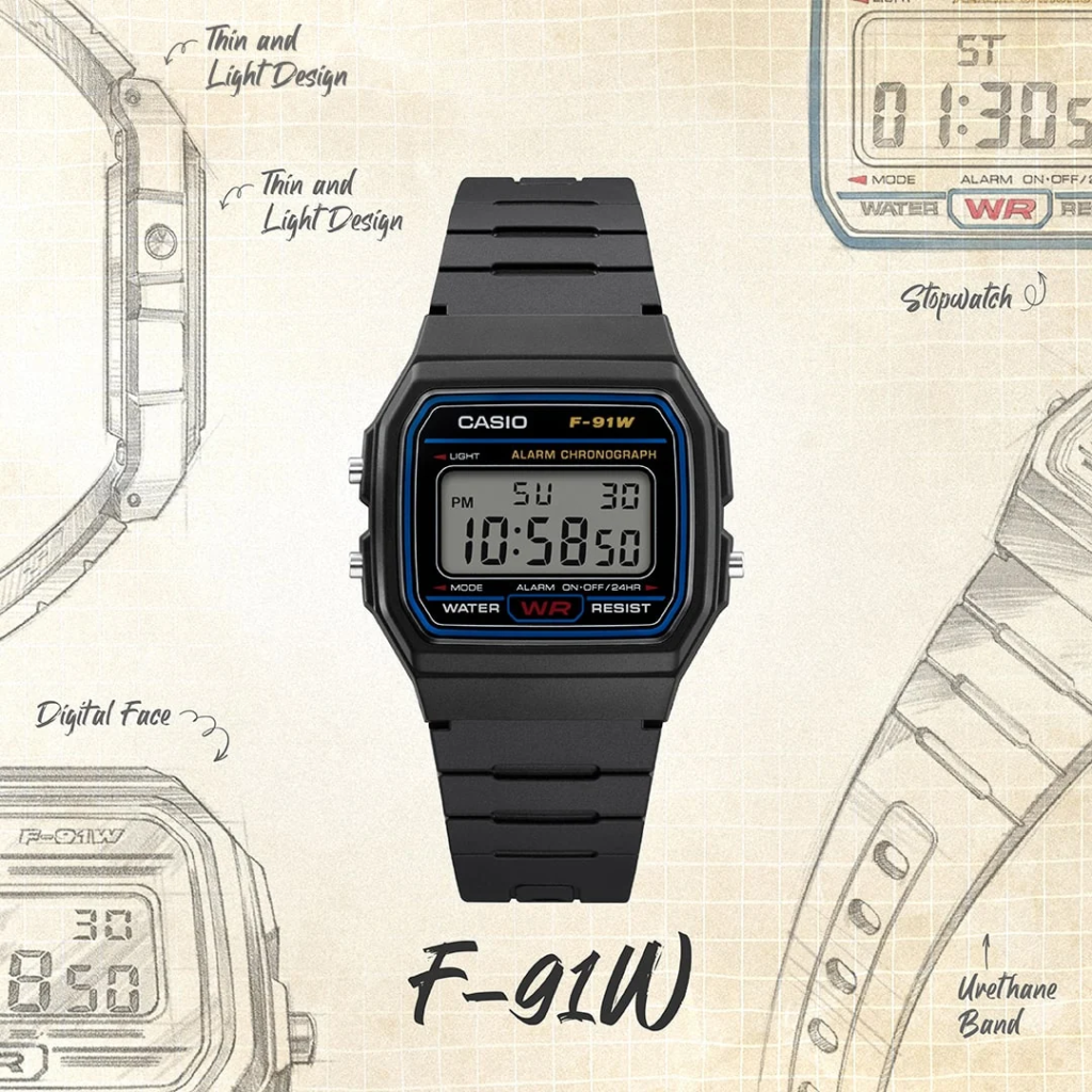 Casio F-91W: 21 grammi di cultura pop