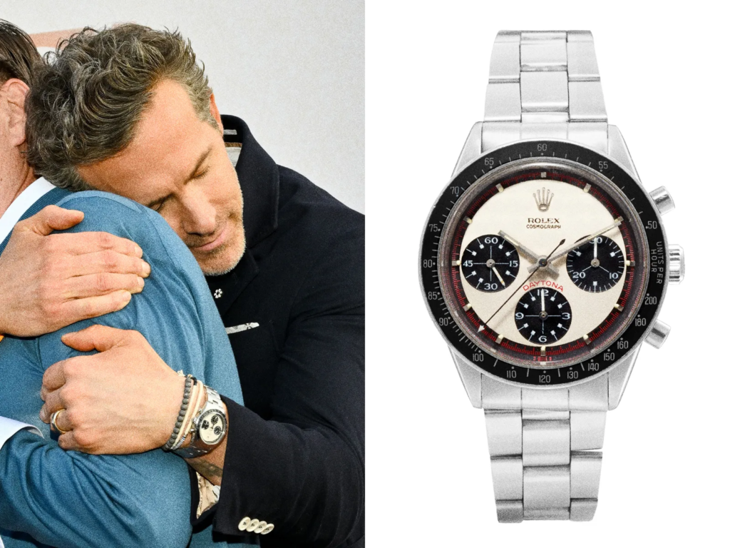 Ryan Reynolds con Rolex Daytona vintage dal quadrante Paul Newman